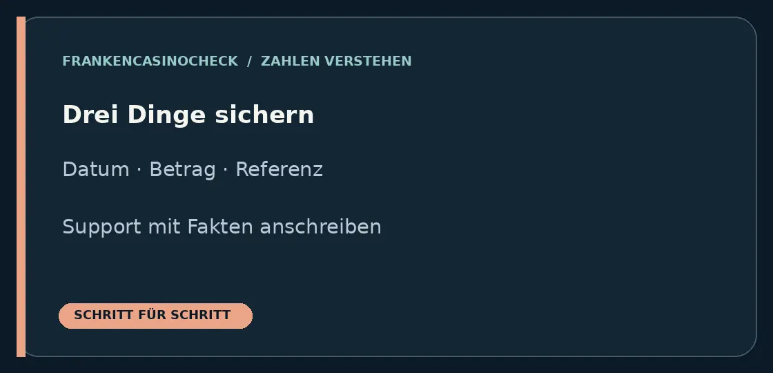 Einfacher Ablauf zu Zahlungsbedingungen und Kontostatus